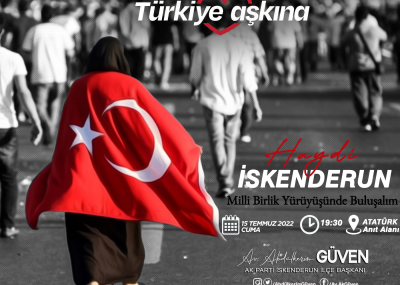 15 TEMMUZ 2022 #TürkiyeAşkına 15 Temmuz Marşı eşliğinde meydanlar inledi